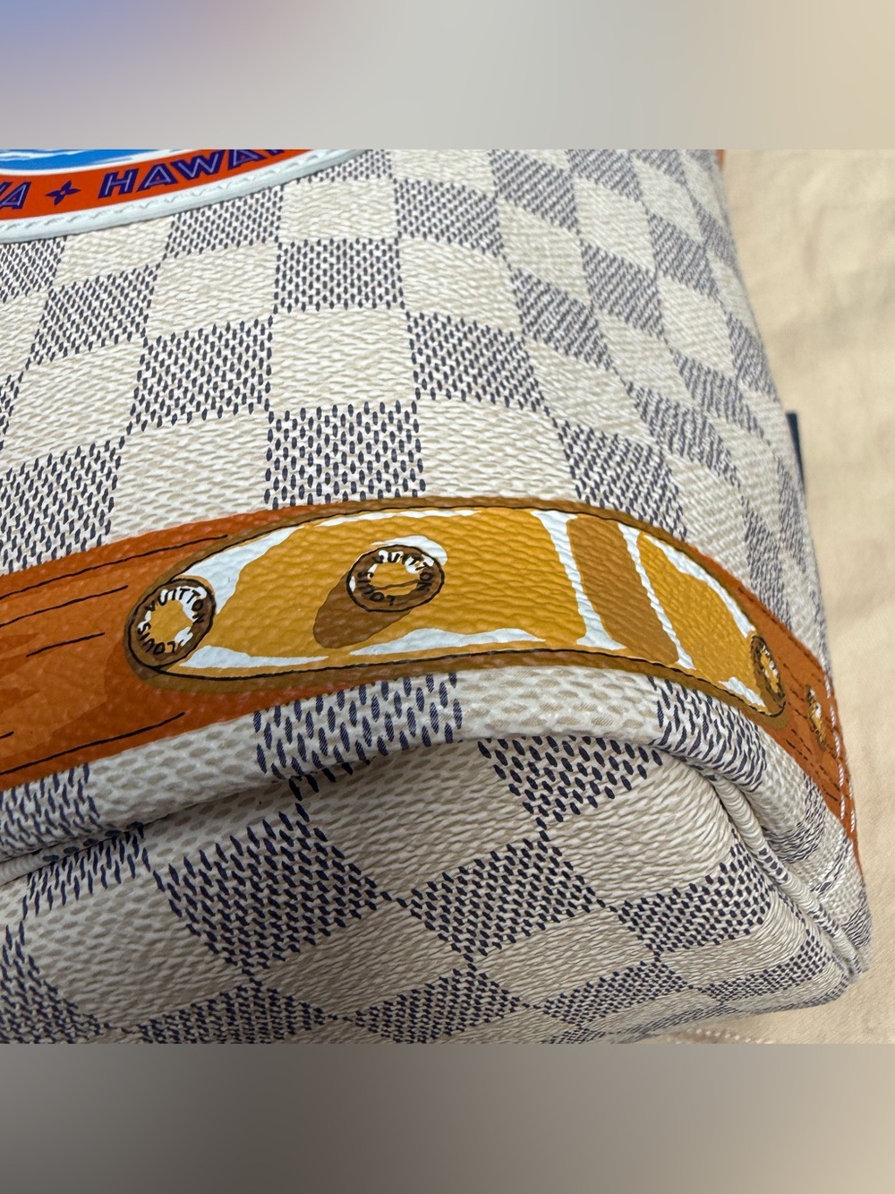 Louis Vuitton Damier Azur Summer Trunks Hawaii Neverfull MM - Picture 12 of 16